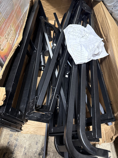 See Desc EnForce 7" Metal Box Spring with Headboard Bracket and Legs - King