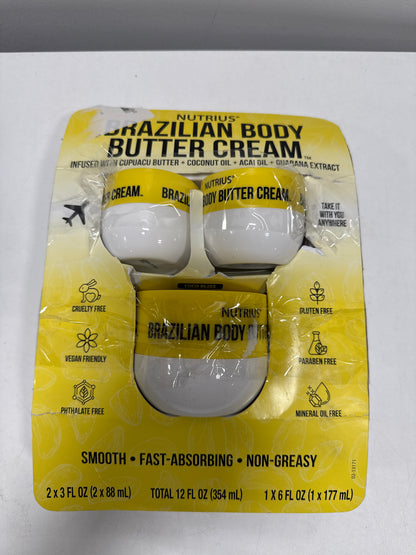 Nutrius Body Butter Cream 3 Piece Set