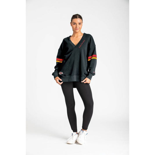 NFL Kansas City Chiefs Women's Dark Champion V-Neck Tunic