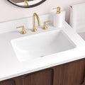 Signature Hardware 498227 Mangrove 20" Vitreous China Undermount Bathroom Sink with Overflow - White