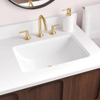 Signature Hardware 498227 Mangrove 20" Vitreous China Undermount Bathroom Sink with Overflow - White