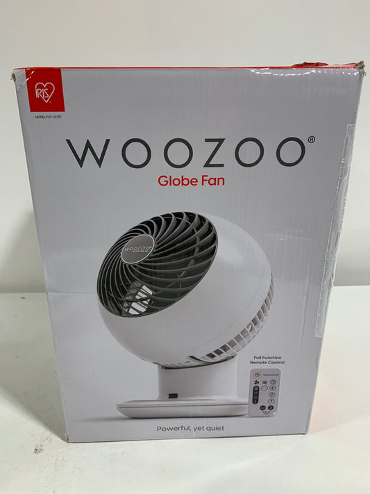 WOOZOO - Compact Globe Oscillating Fan W/ Remote - 5 Speed - White