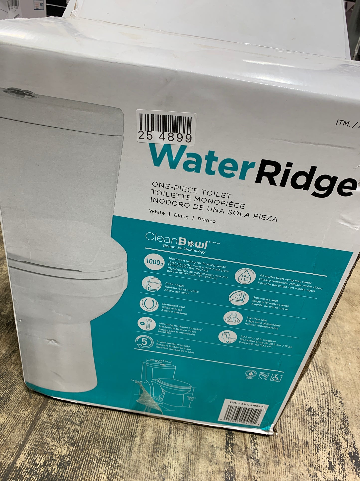 WaterRidge One-piece Toilet