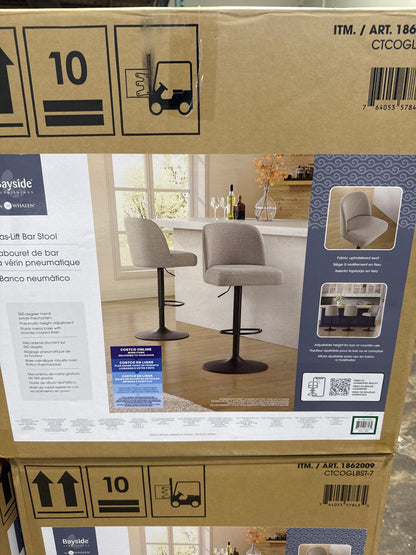 Bayside Furnishings Highland Gas-lift Adjustable Stool