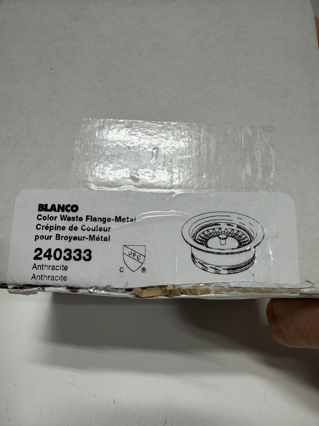 Blanco Disposal Flange, 3.5", Anthracite