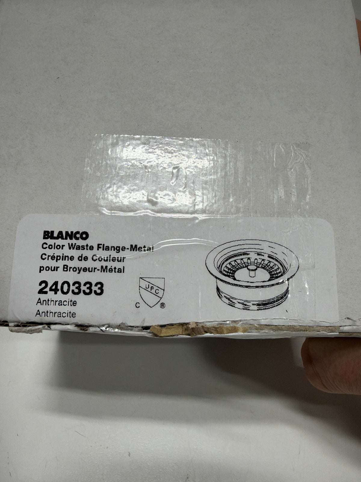Blanco Disposal Flange, 3.5", Anthracite