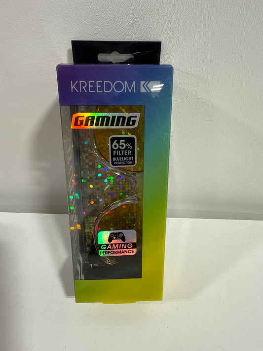 Kreedom - Knox Gaming Glasses with Microfiber Case - Gloss Crystal Clear