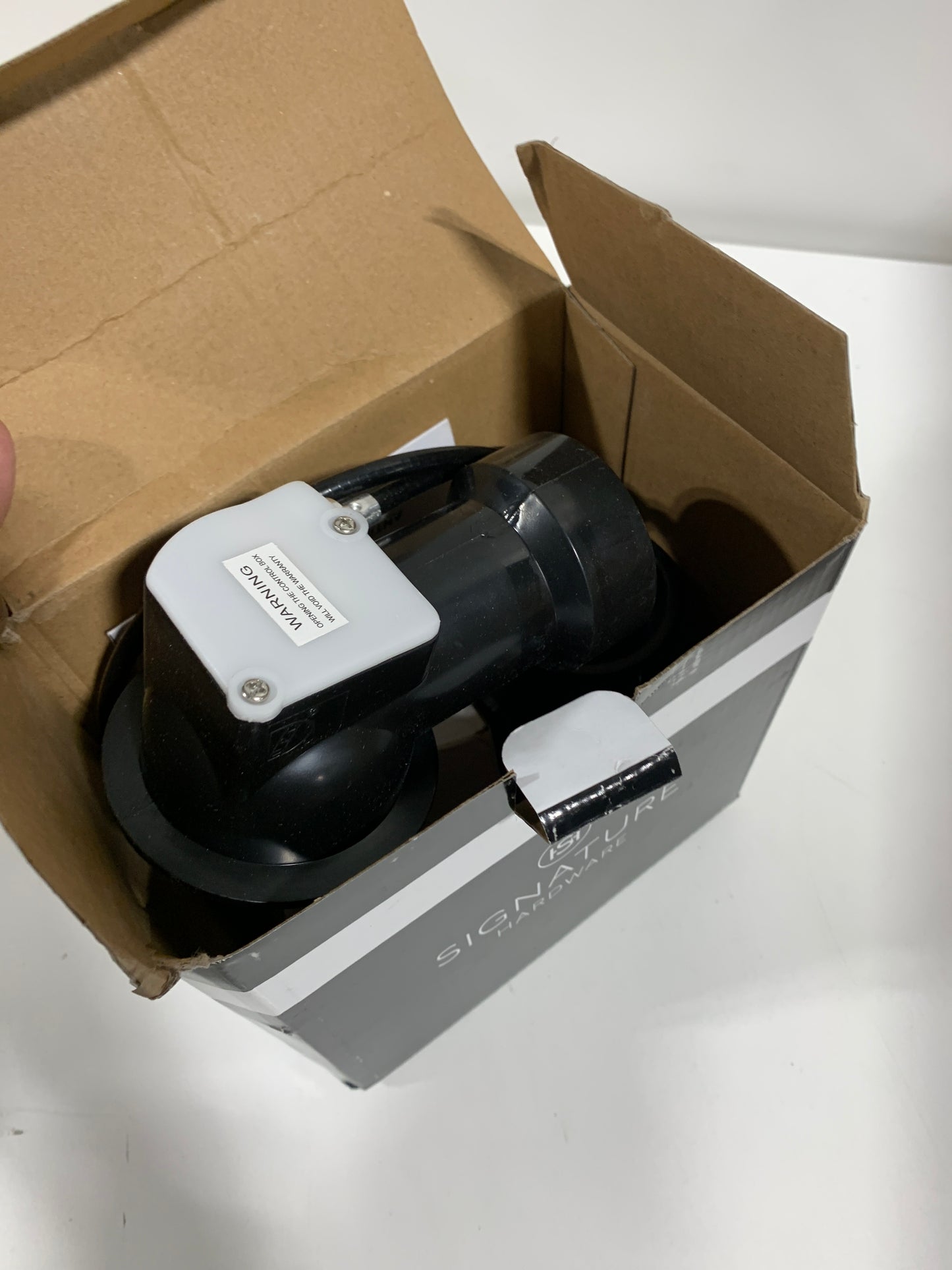 Signature Hardware 948044 ABS Cable Drain and Overflow for 17" - 22" Deep Alcove Tubs Polished Brass