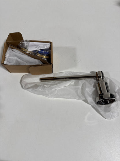Signature Hardware 948295 Greyfield Wall-Mounted Toilet Paper Holder Polished Nickel