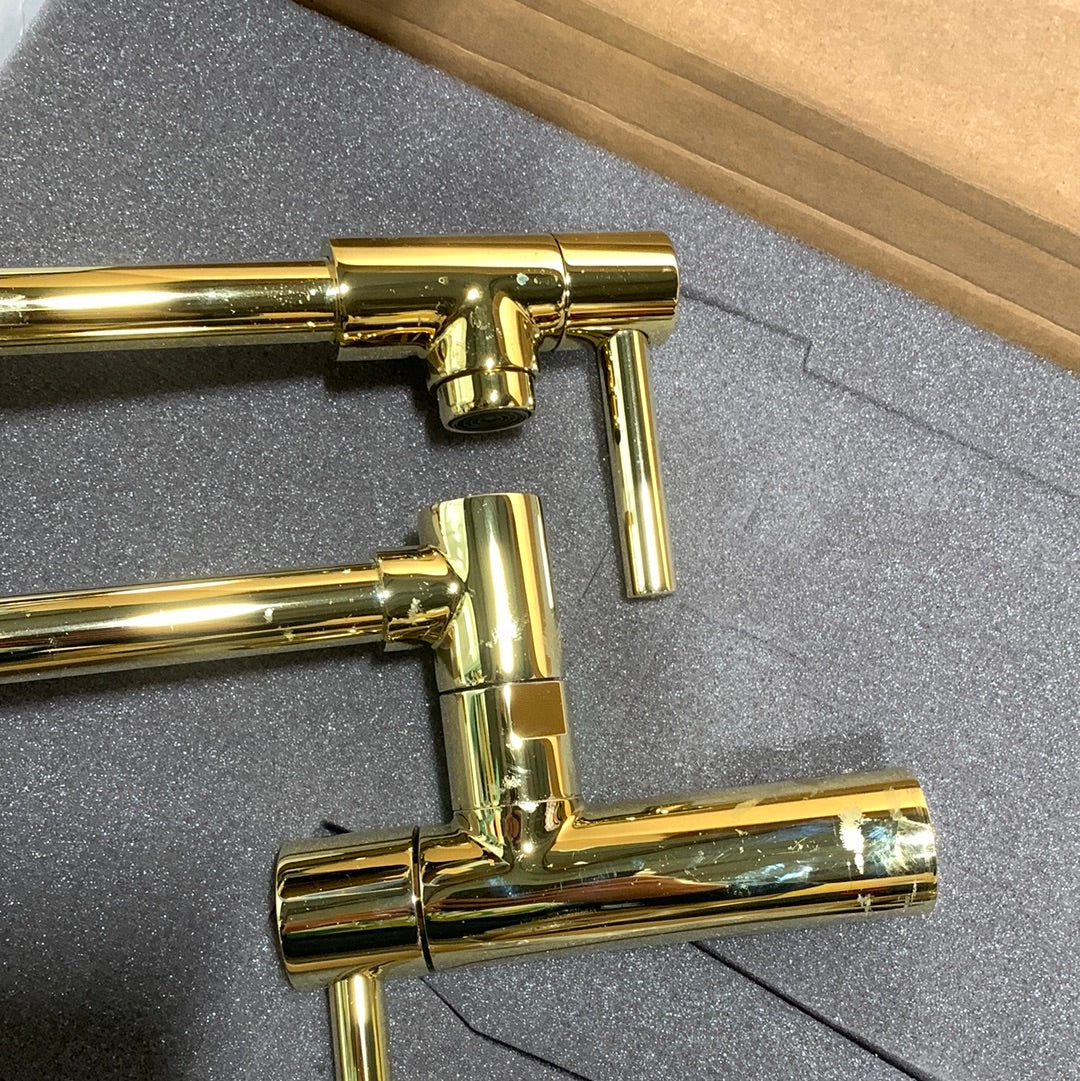 See Desc Newport Brass East Linear Double Handle Wall Mounted Pot Filler Faucet