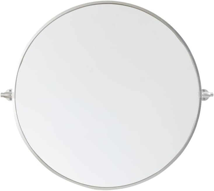 Elegant Lighting Everly 30" Diameter Transitional Circular Framed Bathroom Wall Mirror