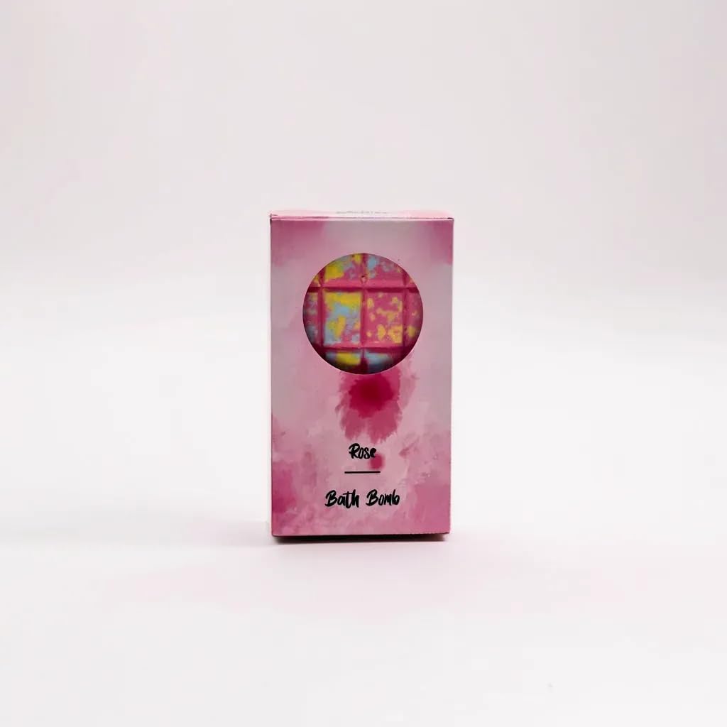 lot of 5 - Chocolate Form Bath Bomb | Nontoxic | Made from Sea Salt | Organic | Vegan Product | Eco | Gift Idea for Men and Women (Rose)