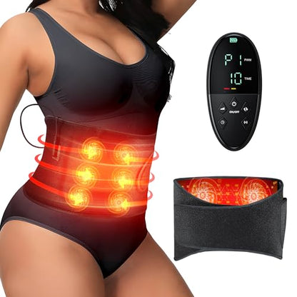 Red Light Therapy for Body: Infrared Light Therapy Belt Massage Pad with Vibration for Back, Waist, Shoulder, and Belly Pain Relief