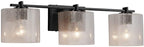 Justice Design Group FSN-8443-30-SEED-MBLK Fusion Bath Bar Matte Black - *Lighting & Electrical