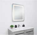 Elegant Decor Genesis 30x20 Rectangle Modern Aluminum LED Mirror in Silver - *Home Decor & Curtains
