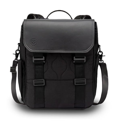 PAPERCLIP Diaper Bag Backpack with Patented Changing Station - Unisex Baby Bag for Travel - Large Eco-Friendly Diaper Bags for Mom and Dad (Forest Black)