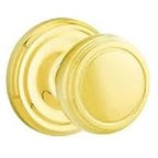 Emtek 8200NWUS3 Privacy, Norwich Knob, Regular Rosette Door Set - Polished Brass (US3)