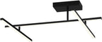 Access Lighting 63078LEDD-MBL/ACR Duo Semi-Flush Mount, Track Light, Matte Black