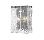 Z-Lite 1943-2S Glacier 12" Tall Bathroom Sconce Matte Black Indoor Lighting Bathroom Fixtures Bathroom Sconce