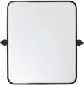 Elegant Lighting MR6A2024 Everly 20" W X 24" H Transitional Rectangular Framed Bathroom Wall Mirror Black