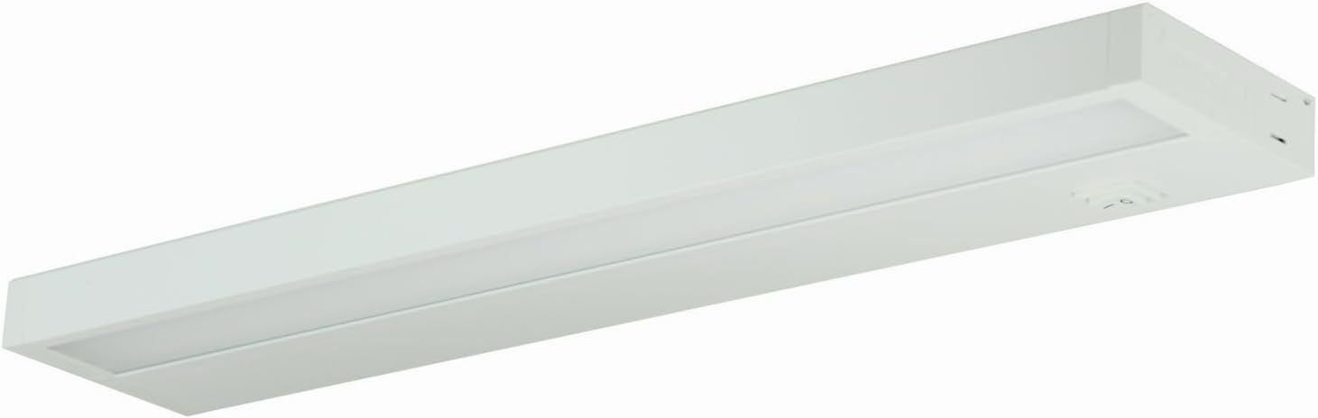 Nora Lighting NUD-8818/30WH 18" LEDUR LED 11W 120V 3000K Edge-Lit Undercabinet, White Finish