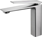 Bathroom Faucets One Hole,Faucet for Bathroom Sink,Bathroom Single Handle 1 Hole Vanity Basin Faucet,Extra Long Spout