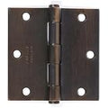 Emtek 91013US10B 3.5" x 3.5" Square Corner Plain Bearing Mortise Hinge - Pair, Oil Rubbed Bronze