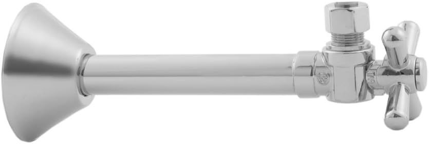 Jaclo 629-SB 1/2" SWT x 3/8" OD Angle Extension Stop, Satin Brass