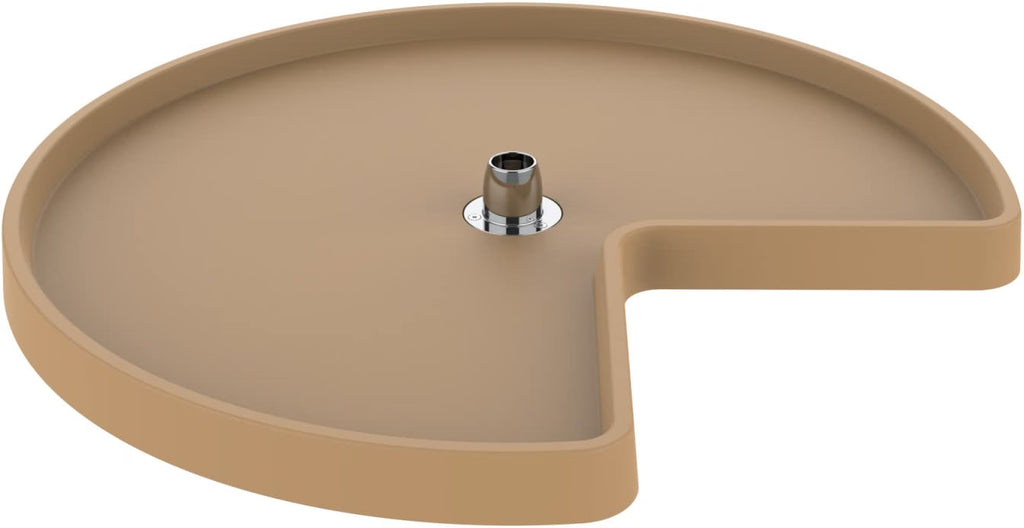 REV-A-SHELF Polymer Kidney-Shaped 1-Shelf Lazy Susan Shelf for Corner Base Cabinets (No Post Included)