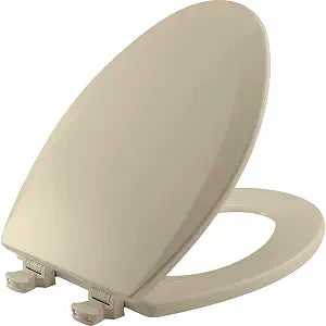 Bemis 1500EC 006 Toilet Seat with Easy Clean & Change Hinges, Elongated, Durable Enameled Wood