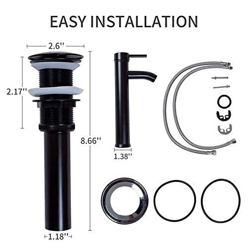 Combo YIMAI Ingenuity Vessel Sink Bathroom Sinks Blue Tempered Glass Art Basin 20.8"x13.7"