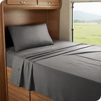 Bare Home RV Bunk Sheet Set - 1800 Ultra-Soft Microfiber RV Bunk Bed Sheets - Double Brushed - Deep Pockets - Easy Fit - 3 Piece Set