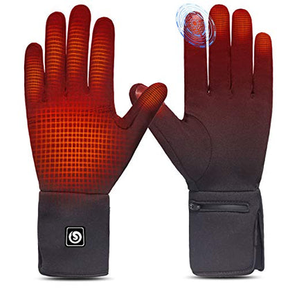 SAVIOR HEAT Heated Glove Liners, Rechargeable Battery Electric Heated Gloves, Winter Warm Glove Liners