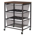 Edifice 3-tier Mesh Basket Cart