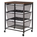 Edifice 3-tier Mesh Basket Cart