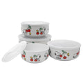 Peanuts Snoopy & Woodstock 8 Decorated Food Storage Bowls with Venting Lids, 4-pack