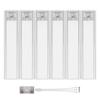 6 x Rechargeable Energetic 12" LED Wireless Undercabinet Lights