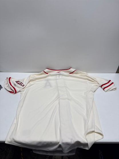 MLB Los Angeles Angels Men's Vintage Button Down Jersey - XXL