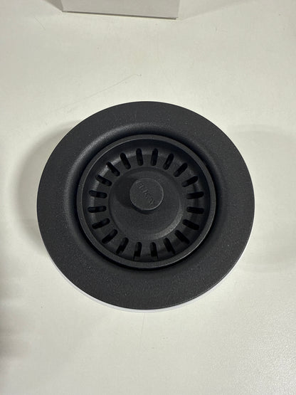 Elkay Polymer Drain Fitting for 3-1/2 in. Sink Drain Opening in Black