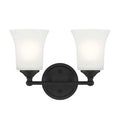 Designers Fountain Bronson 2 Matte Black Bathroom Vanity Light Fixture D278M-2B-MB - *Lighting & Electrical