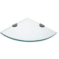 CRAFT + MAIN GCS1010 10" Glass Shower Shelf Silver