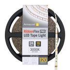 RibbonFlex Pro 16.4 Ft. (5M) 24-Volt LED Tape Light, Soft Bright White(3000K), 120 LEDs/M