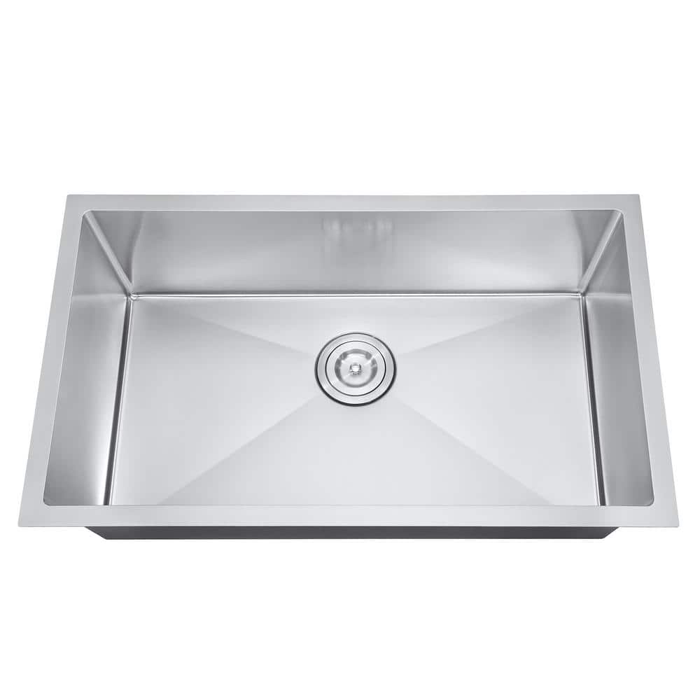 ATTOP 30 Inch Single Bowl Undermount Kitchen Sink,Nano Coating Stainless Steel Handmade Undermount Single Bowl Sink