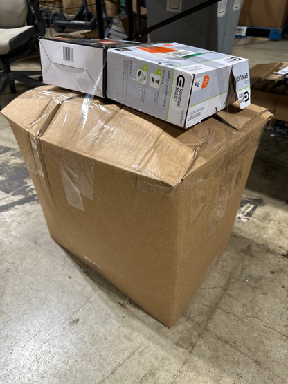 20 x 14 x 18 Box Lot of Lighting/ Electrical Rough in's Metal & Commercial Parts