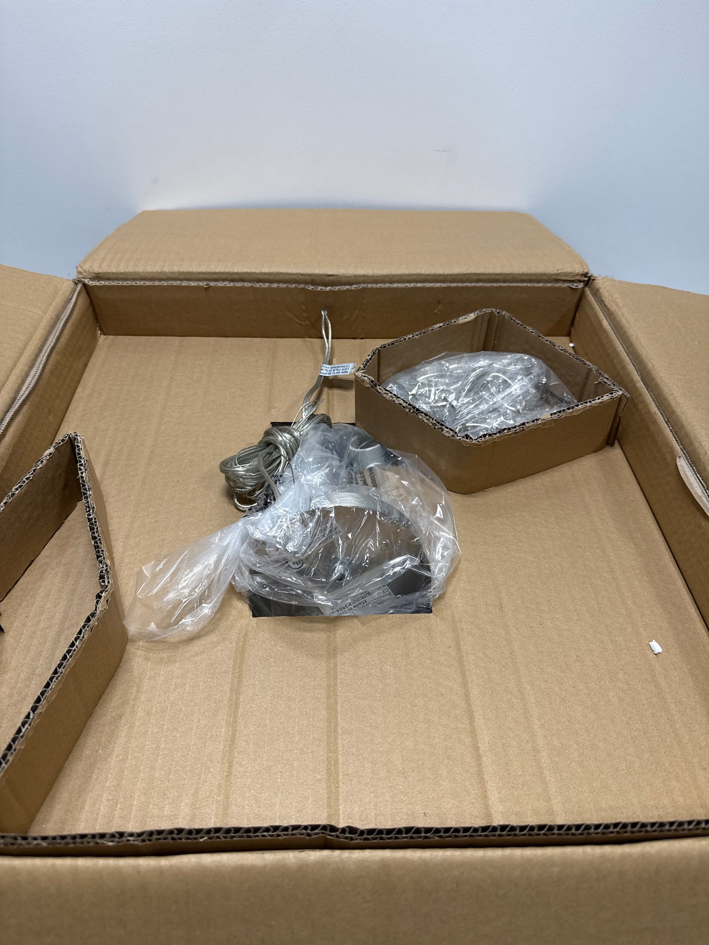 Progress Lighting Joy Collection 3-Light Semi-Flush Fixture Brushed Nickel White Etched Glass Shade