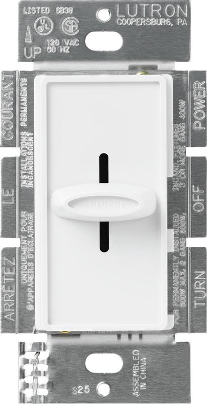 Lutron Skylark 1.5 Amps Slide Fan Control White 1 Pack