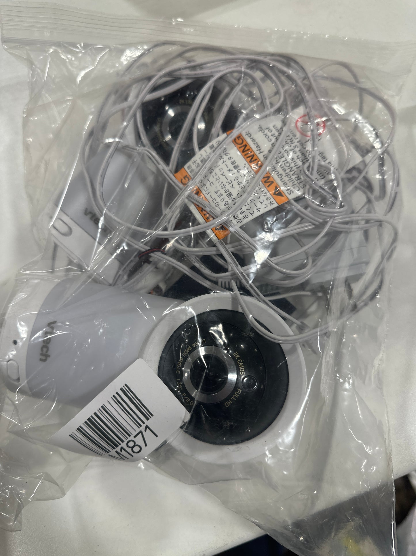 Used VTech Smart Wi-Fi 1080p 2-Camera 360-Pan-and-Tilt Video Baby Monitor System, White (RM5766-2HD ) | Quill