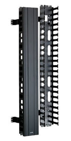 Leviton 4980L-VFO Vertical Front Only Cable Management 5-inch Channel by 80-inch Long Black Snap-on Cove - *Lighting &