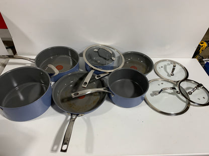 Used T-fal Excellence Ceramic Non-Stick Cookware Set, 10-piece