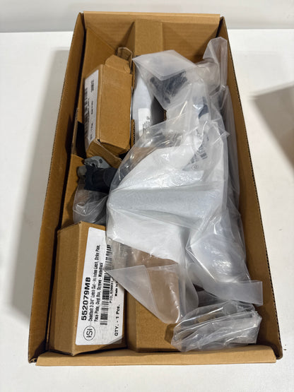 Signature Hardware 953385-KE-RH-234 Aurick Right Handed Solid Brass Keyed Entry Door Lever Set with 2-3/4" Backset Matte Black Commercial